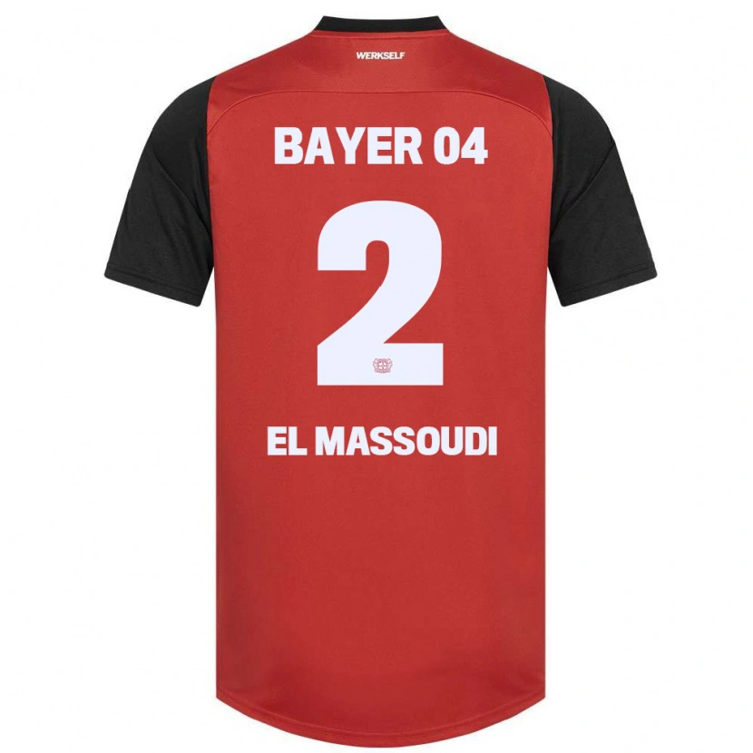 Danxen Men Nassim El Massoudi #2 Red Black Home Jersey 2024/25 T-Shirt