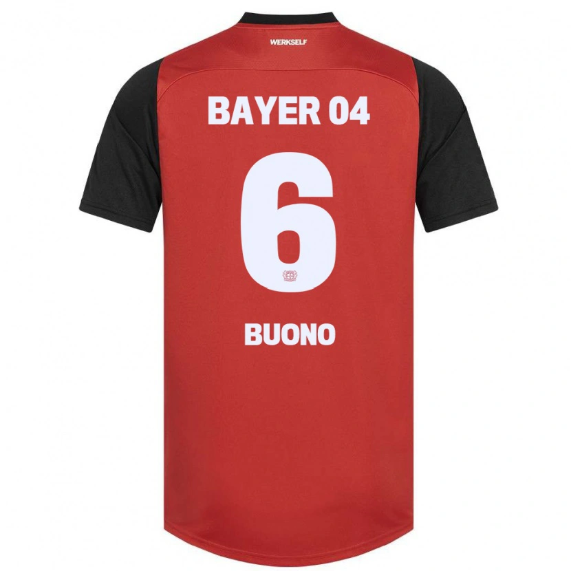 Danxen Men Francesco Buono #6 Red Black Home Jersey 2024/25 T-Shirt