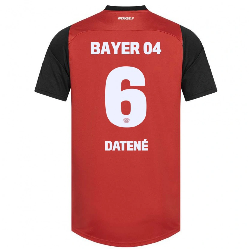 Danxen Men Elia Datené #6 Red Black Home Jersey 2024/25 T-Shirt