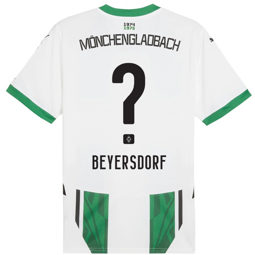 Danxen Men Chris Beyersdorf #0 White Green Home Jersey 2024/25 T-Shirt
