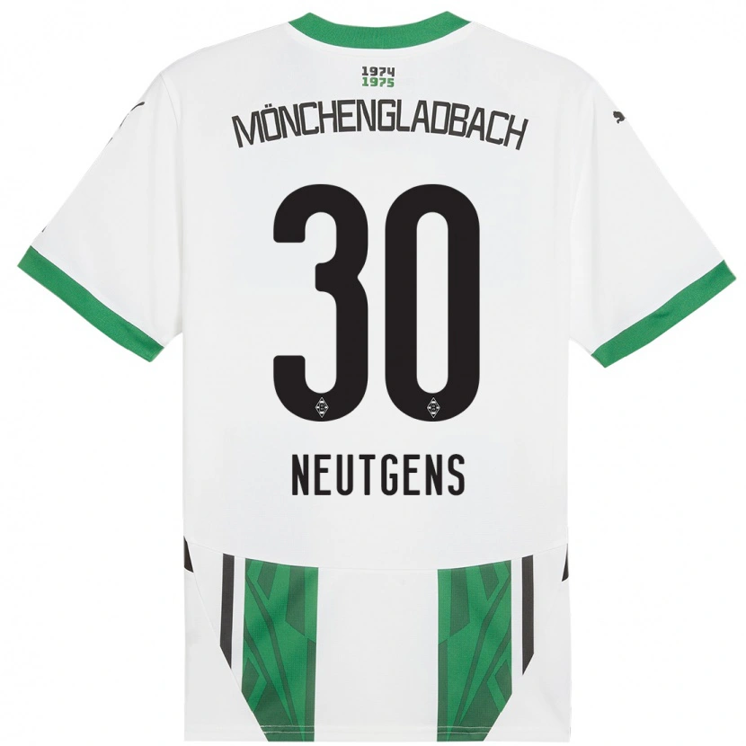 Danxen Men Maximilian Neutgens #30 White Green Home Jersey 2024/25 T-Shirt