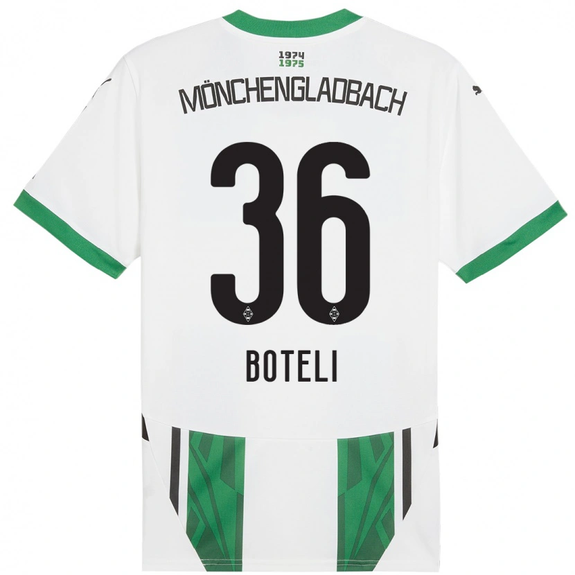 Danxen Men Winsley Boteli #36 White Green Home Jersey 2024/25 T-Shirt