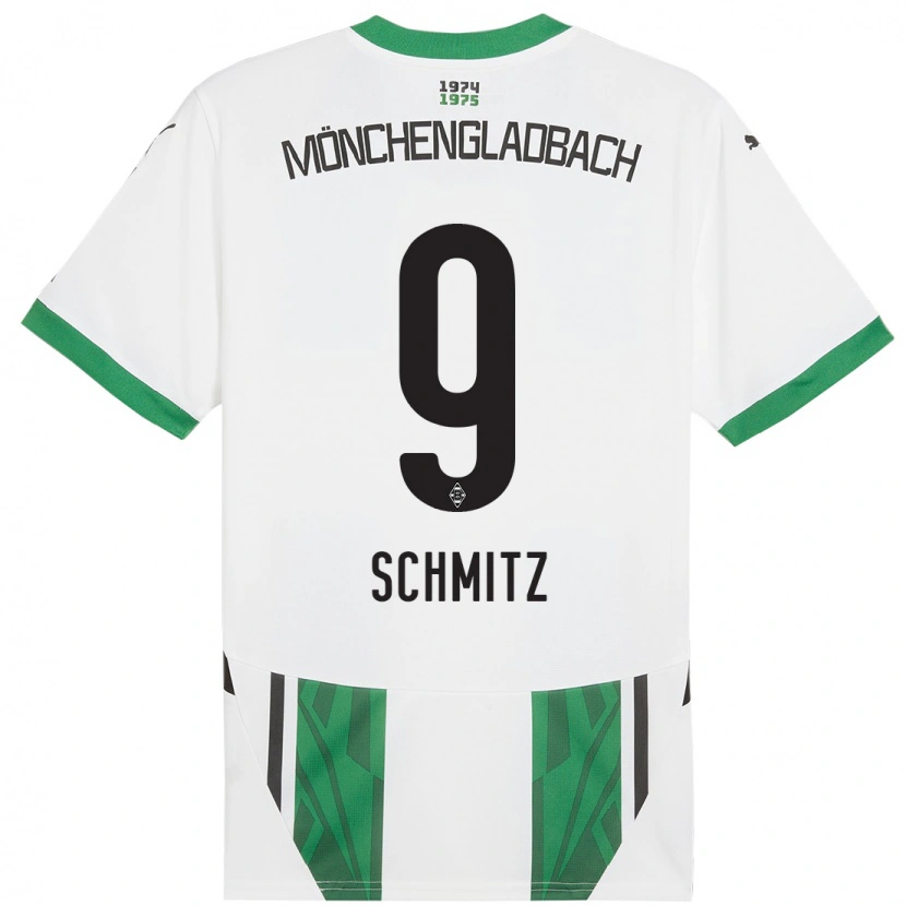 Danxen Men Sarah Schmitz #9 White Green Home Jersey 2024/25 T-Shirt