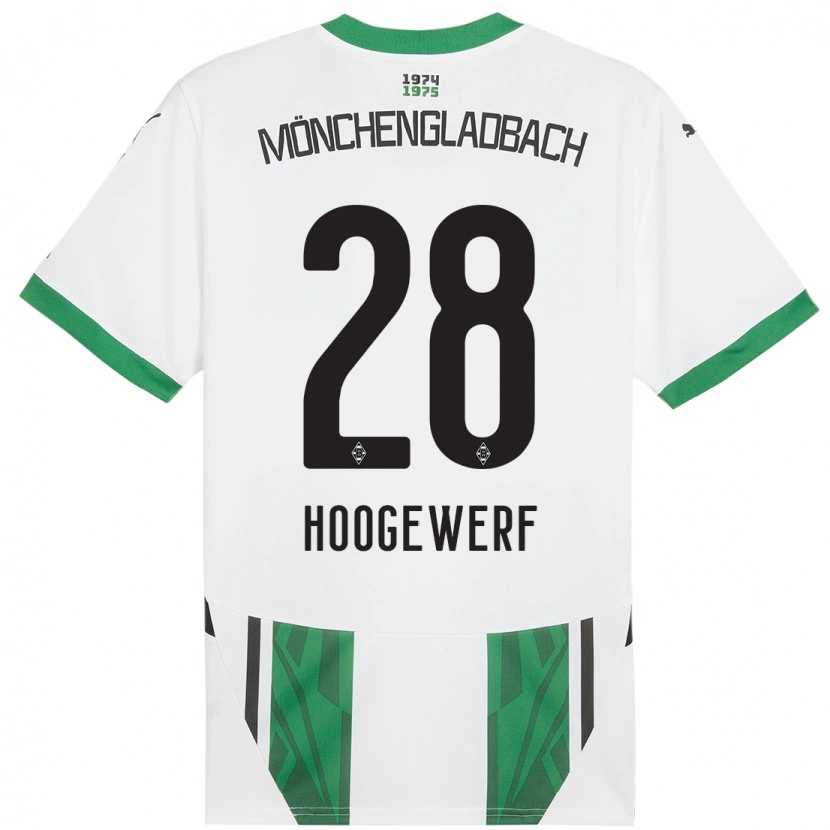 Danxen Men Dillon Hoogewerf #28 White Green Home Jersey 2024/25 T-Shirt