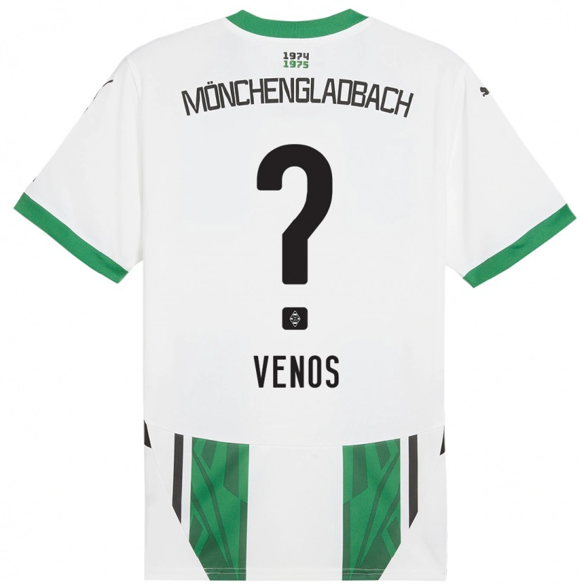 Danxen Men Christos Venos #0 White Green Home Jersey 2024/25 T-Shirt
