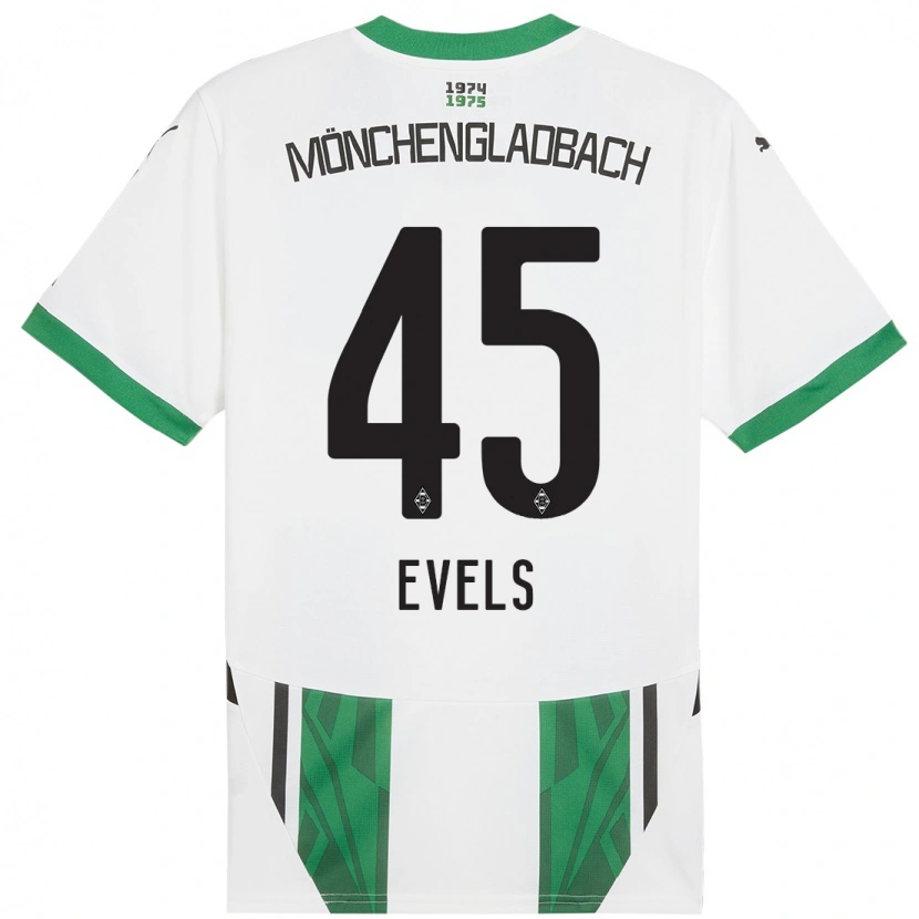 Danxen Men Emily Evels #45 White Green Home Jersey 2024/25 T-Shirt