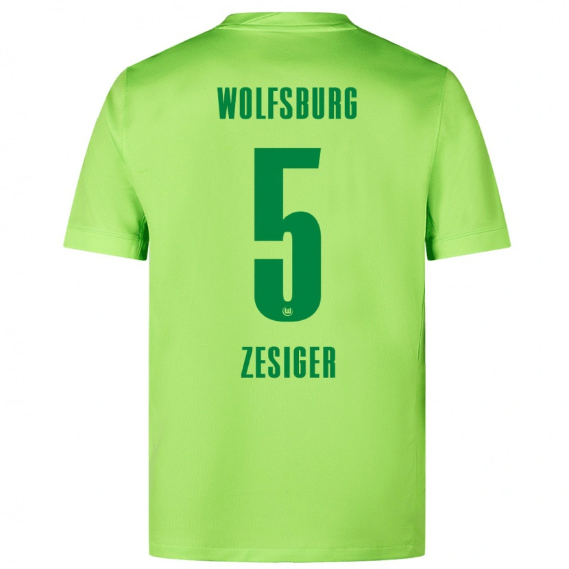 Danxen Men Cédric Zesiger #5 Fluorescent Green Home Jersey 2024/25 T-Shirt