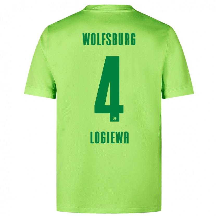 Danxen Men Luca Logiewa #4 Fluorescent Green Home Jersey 2024/25 T-Shirt