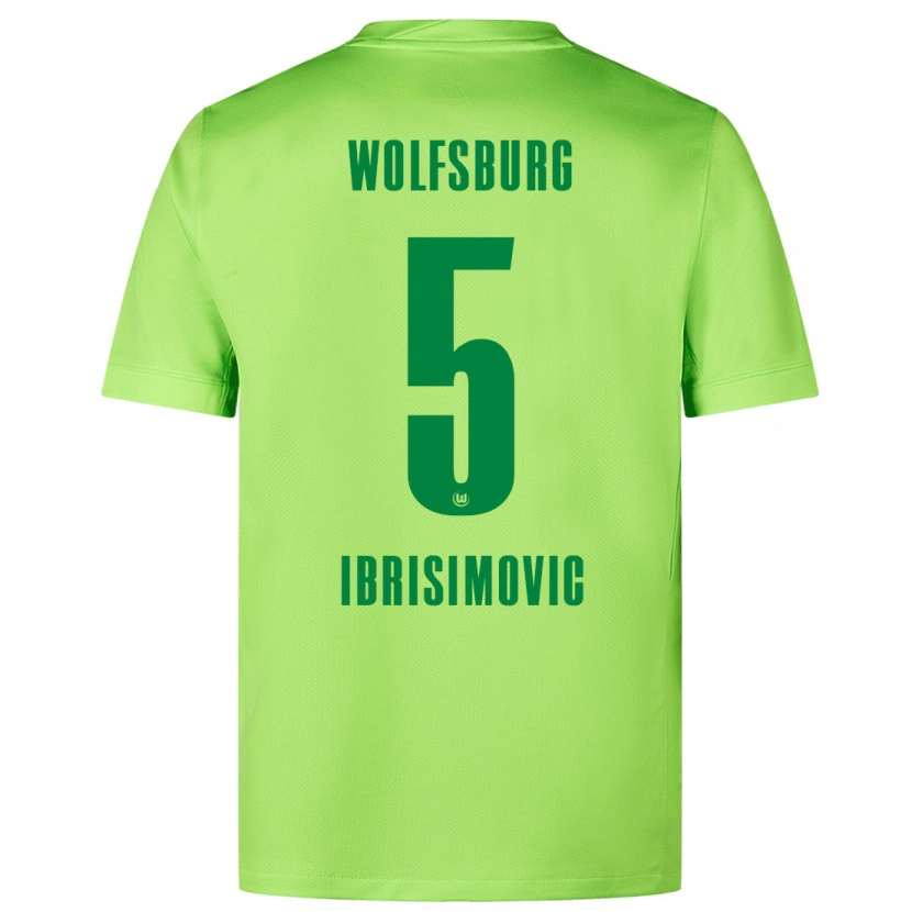 Danxen Men Amar Ibrisimovic #5 Fluorescent Green Home Jersey 2024/25 T-Shirt