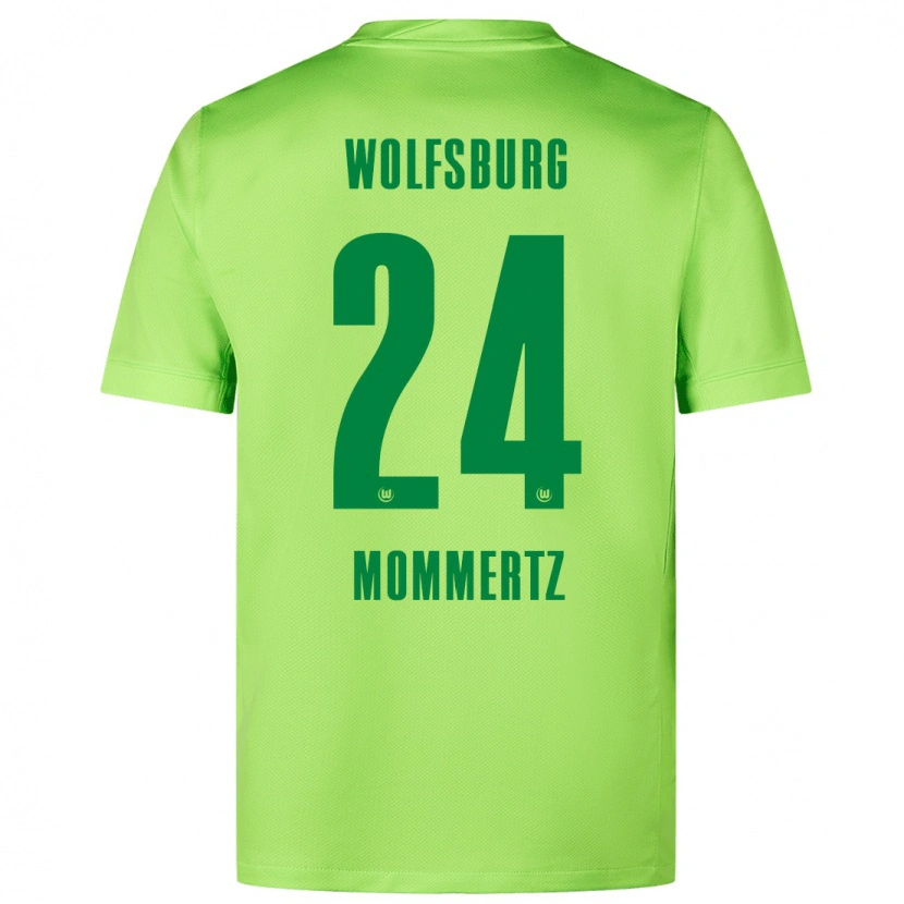 Danxen Men Benjamin Mommertz #24 Fluorescent Green Home Jersey 2024/25 T-Shirt
