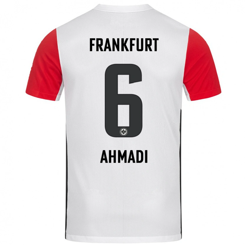 Danxen Men Shayan Ahmadi #6 White Red Home Jersey 2024/25 T-Shirt