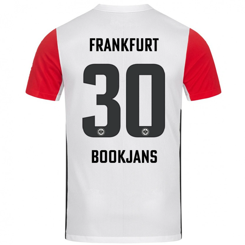 Danxen Men Jakob Bookjans #30 White Red Home Jersey 2024/25 T-Shirt