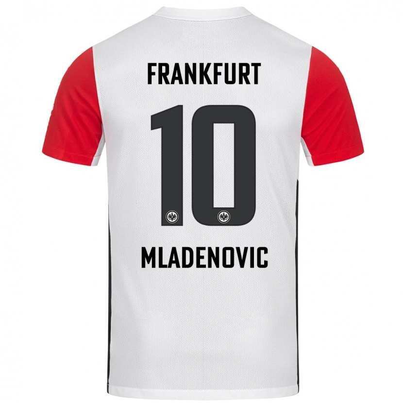 Danxen Men Marko Mladenovic #10 White Red Home Jersey 2024/25 T-Shirt