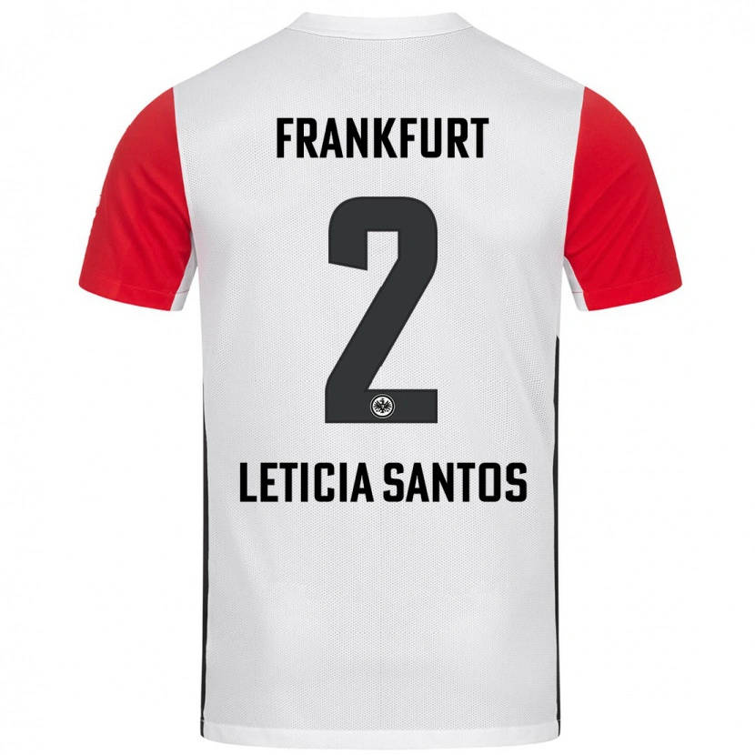Danxen Men Letícia Santos De Oliveira #2 White Red Home Jersey 2024/25 T-Shirt