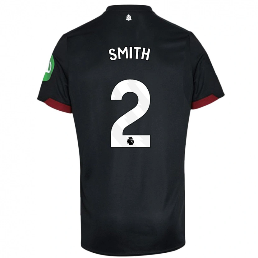 Danxen Men Kirsty Smith #2 Black White Away Jersey 2024/25 T-Shirt