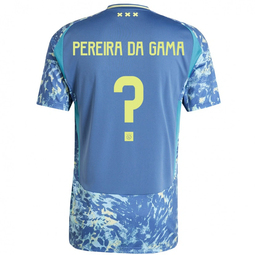 Danxen Men Haniel Pereira Da Gama #0 Grey Blue Yellow Away Jersey 2024/25 T-Shirt
