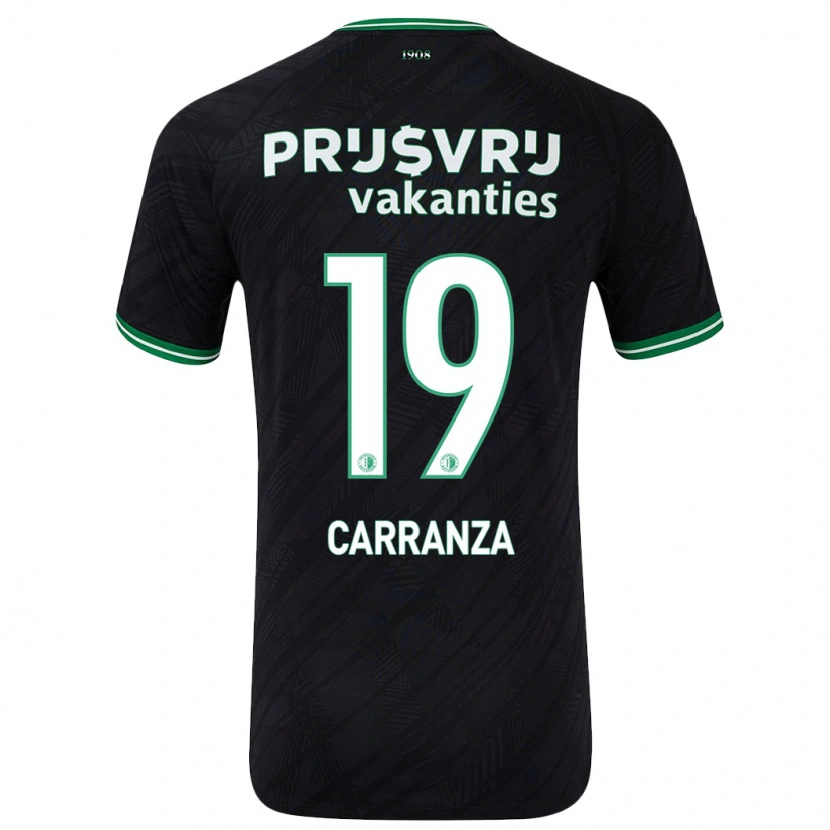 Danxen Men Julián Carranza #19 Black Green Away Jersey 2024/25 T-Shirt