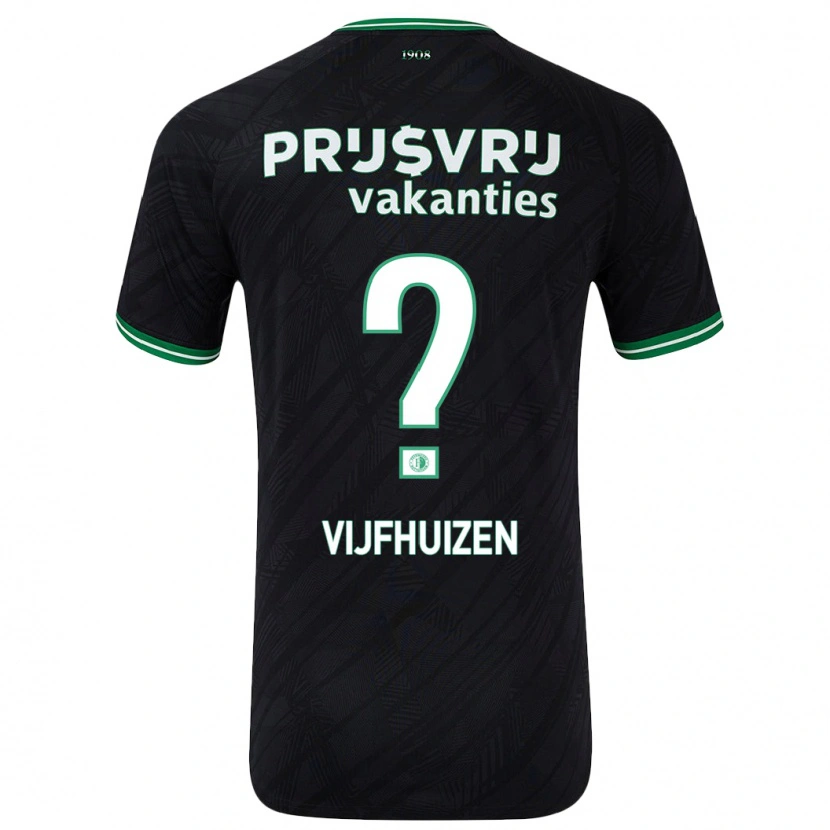 Danxen Men Beer Vijfhuizen #0 Black Green Away Jersey 2024/25 T-Shirt