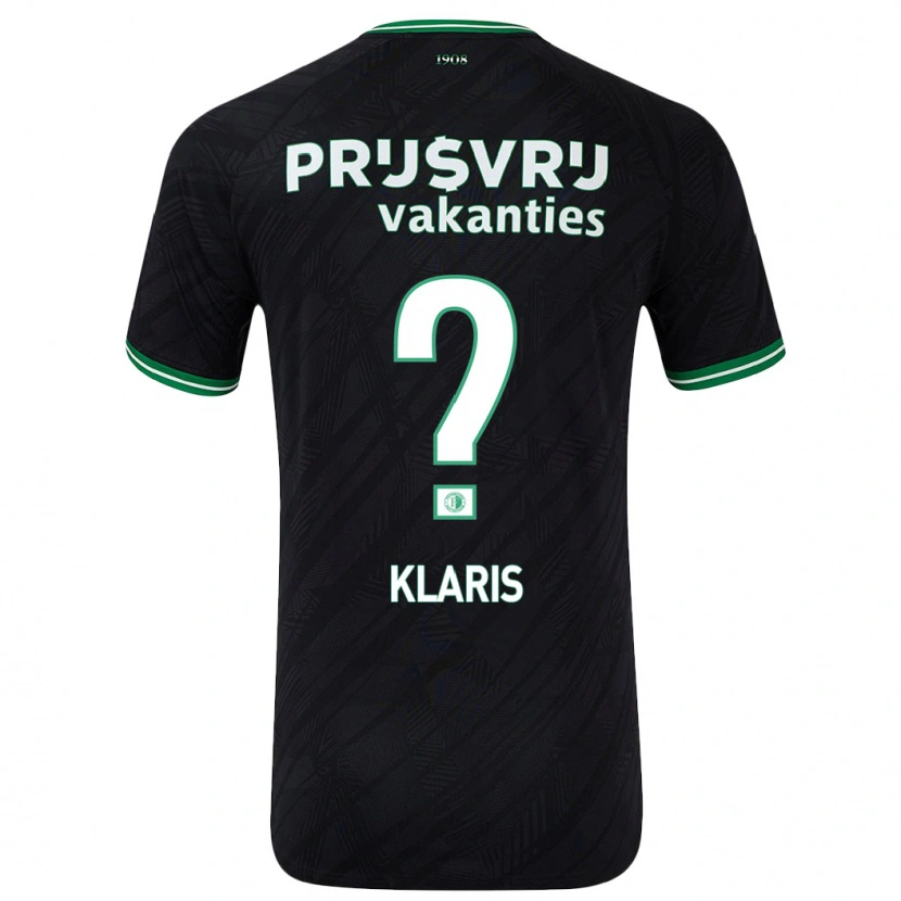 Danxen Men Ellery Klaris #0 Black Green Away Jersey 2024/25 T-Shirt