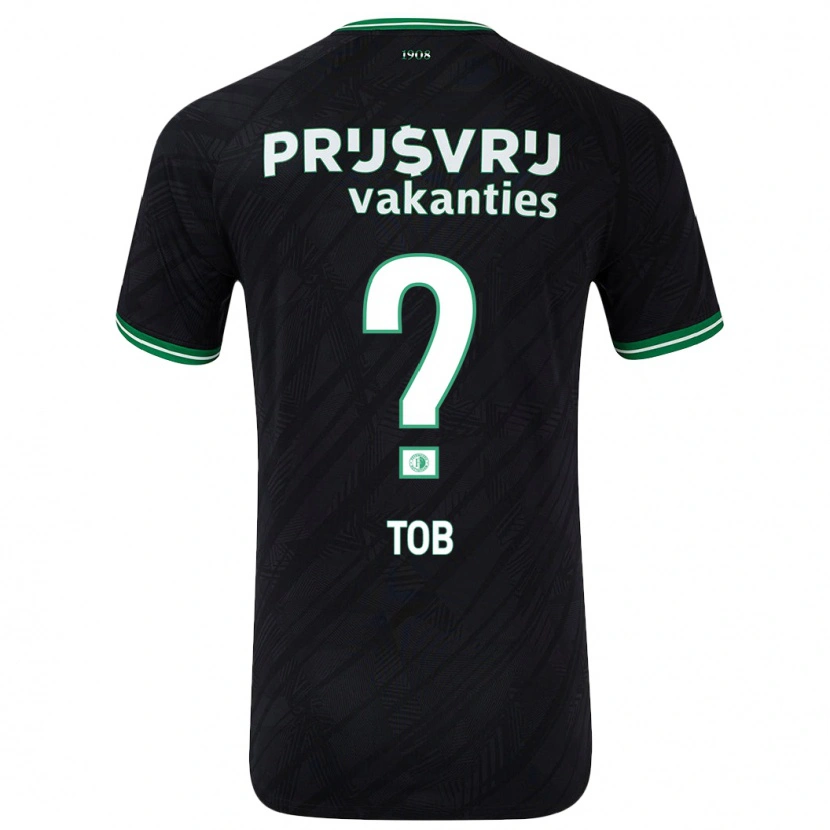 Danxen Men Diecquincio Tob #0 Black Green Away Jersey 2024/25 T-Shirt