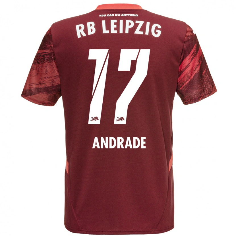 Danxen Men Lydia Andrade #17 Burgundy Away Jersey 2024/25 T-Shirt