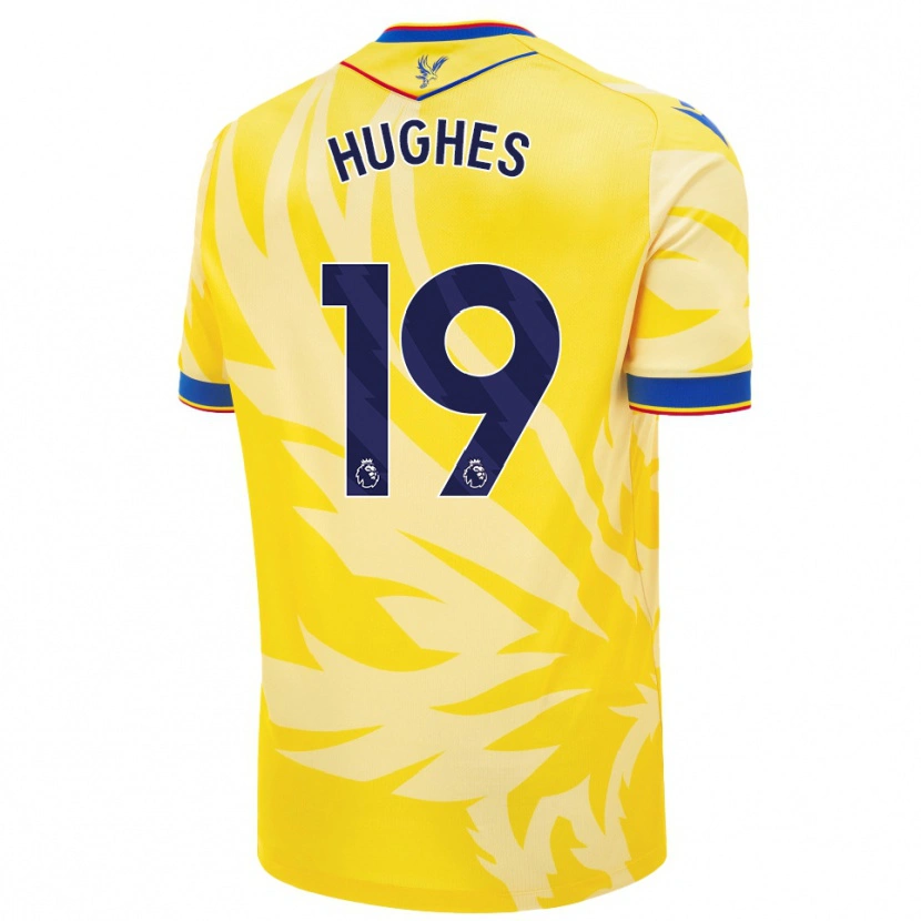 Danxen Men Will Hughes #19 Yellow Away Jersey 2024/25 T-Shirt