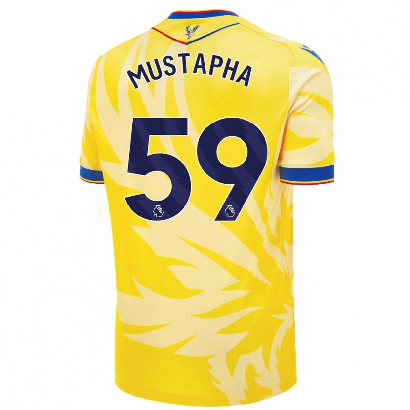 Danxen Men Hindolo Mustapha #59 Yellow Away Jersey 2024/25 T-Shirt