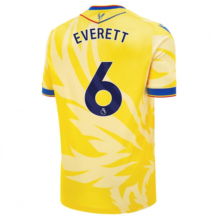 Danxen Men Aimee Everett #6 Yellow Away Jersey 2024/25 T-Shirt