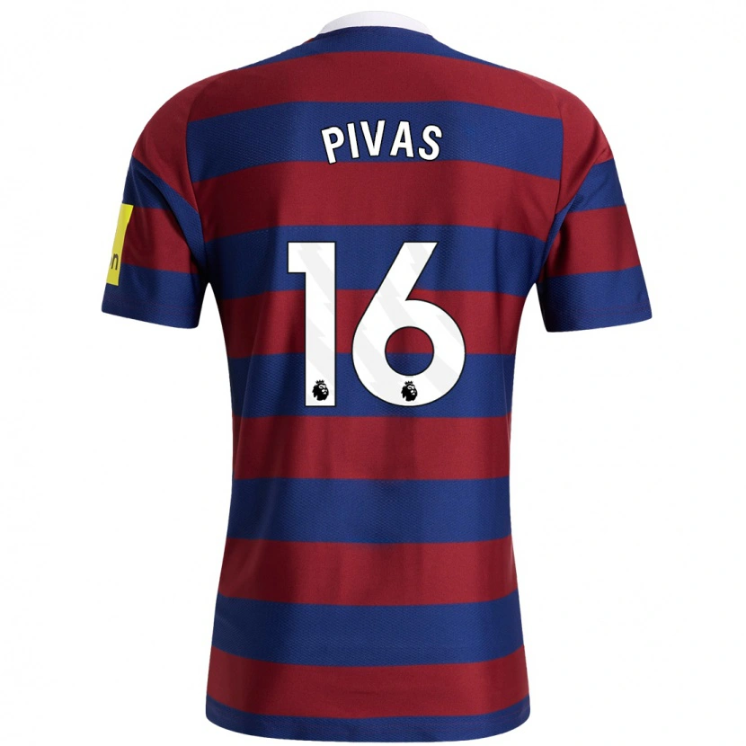 Danxen Men Miodrag Pivas #16 Burgundy Navy Blue Away Jersey 2024/25 T-Shirt