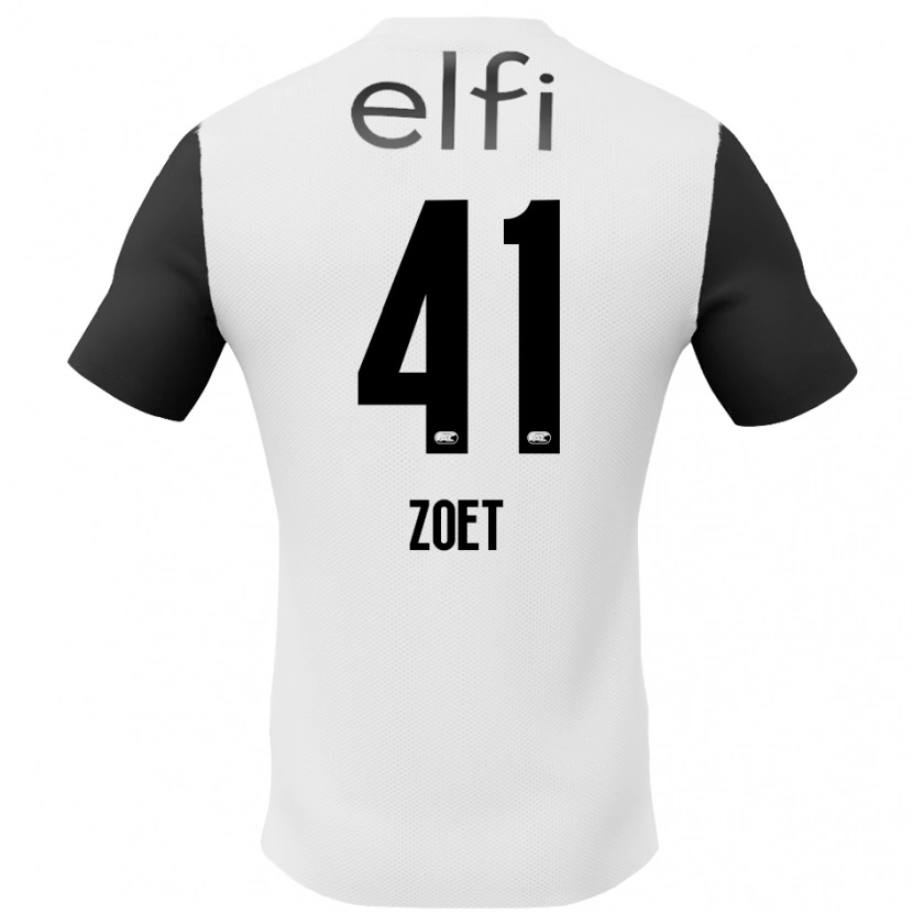 Danxen Men Jeroen Zoet #41 White Black Away Jersey 2024/25 T-Shirt