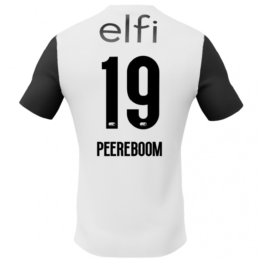 Danxen Men Sanne Peereboom #19 White Black Away Jersey 2024/25 T-Shirt