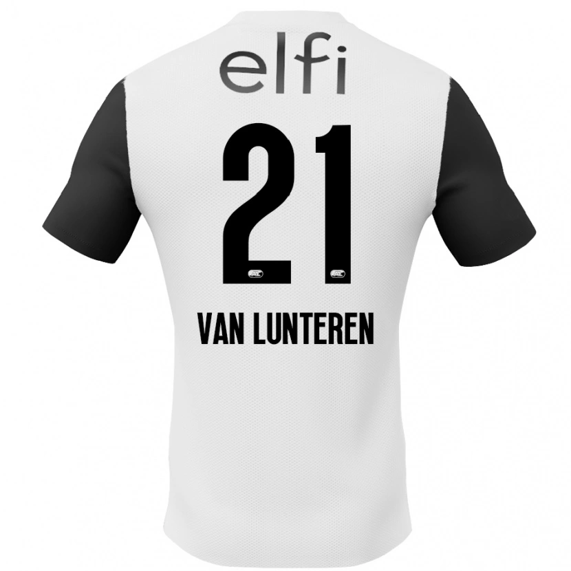Danxen Men Desiree Van Lunteren #21 White Black Away Jersey 2024/25 T-Shirt