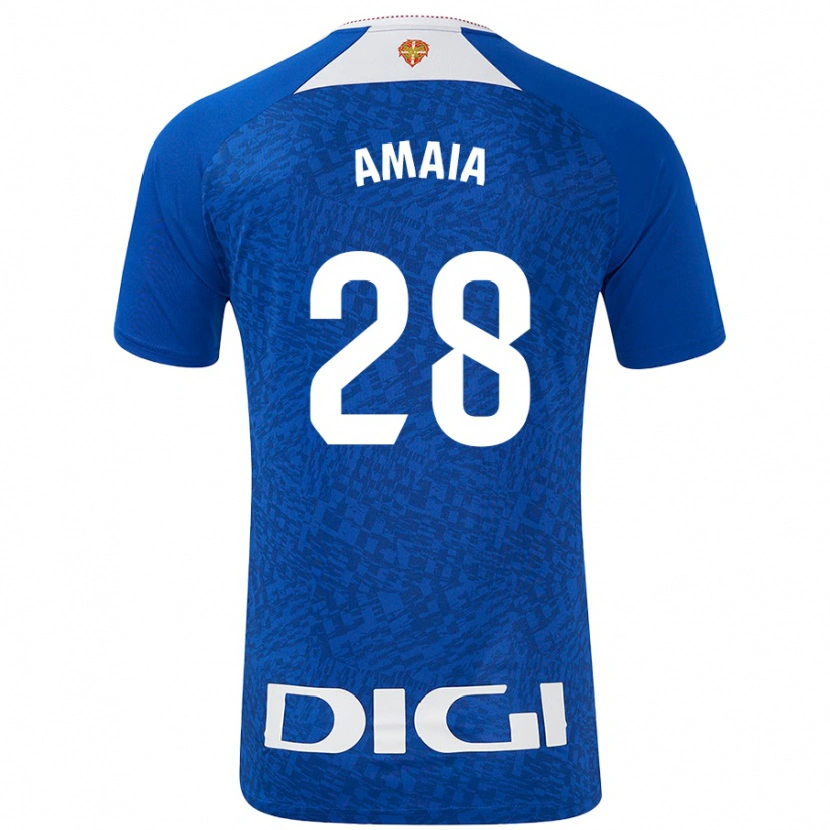 Danxen Men Amaia Martinez De La Peña #28 Royal Blue Away Jersey 2024/25 T-Shirt