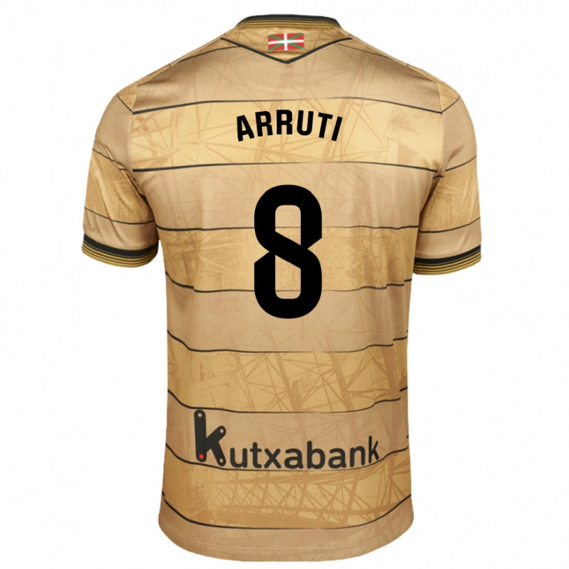 Danxen Men Martín Arruti #8 Brown Away Jersey 2024/25 T-Shirt