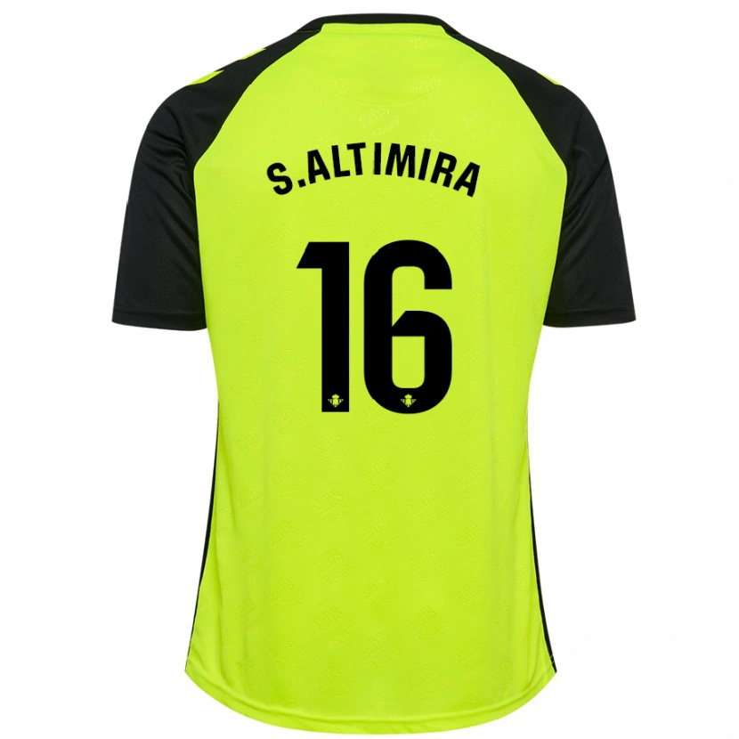 Danxen Men Sergi Altimira #16 Fluorescent Yellow Black Away Jersey 2024/25 T-Shirt