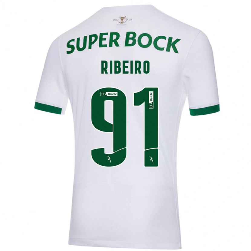 Danxen Men Rodrigo Ribeiro #91 White Green Away Jersey 2024/25 T-Shirt