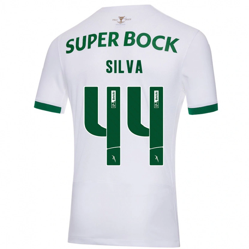 Danxen Men Pedro Silva #44 White Green Away Jersey 2024/25 T-Shirt