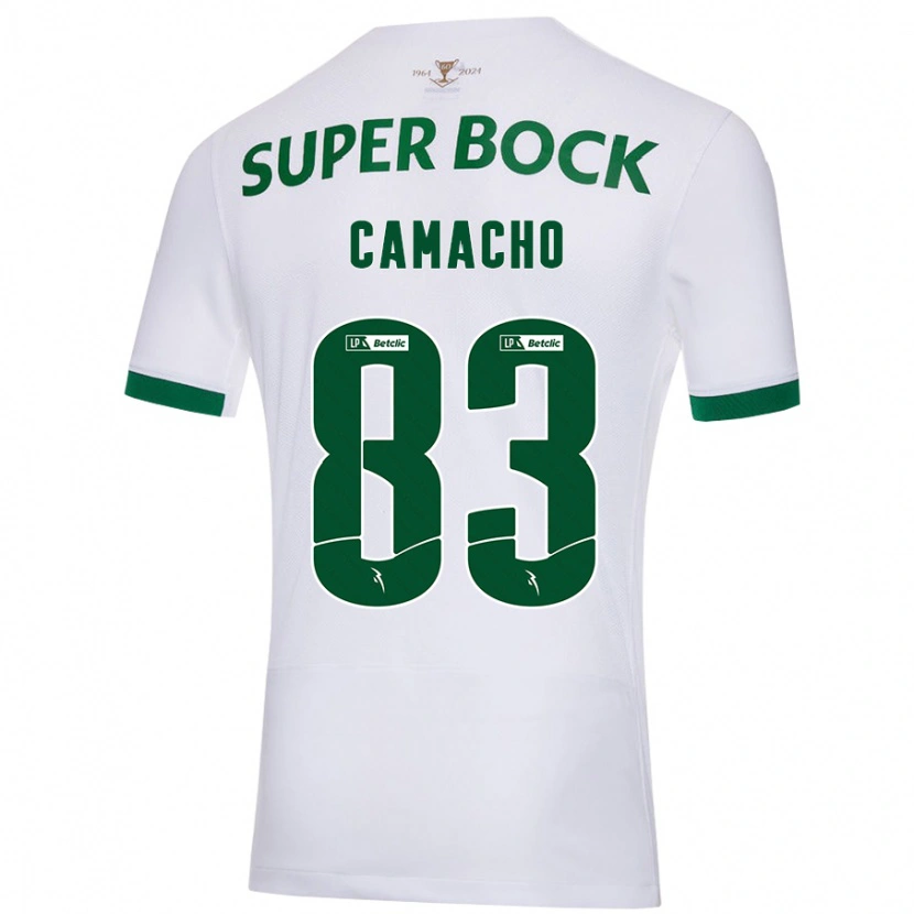 Danxen Men Rafael Camacho #83 White Green Away Jersey 2024/25 T-Shirt