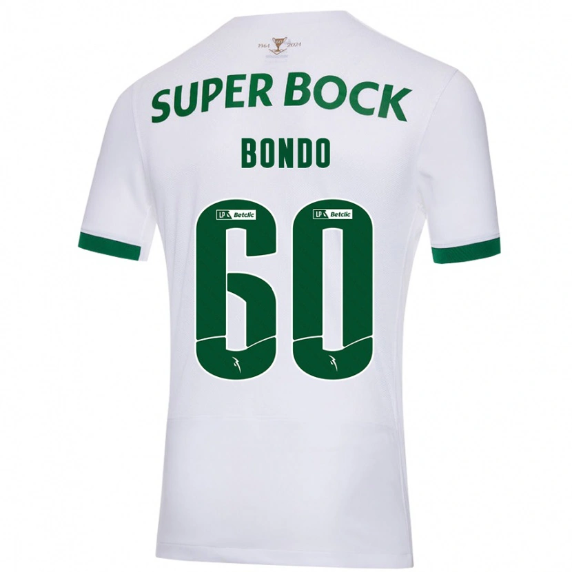 Danxen Men Pedro Bondo #60 White Green Away Jersey 2024/25 T-Shirt