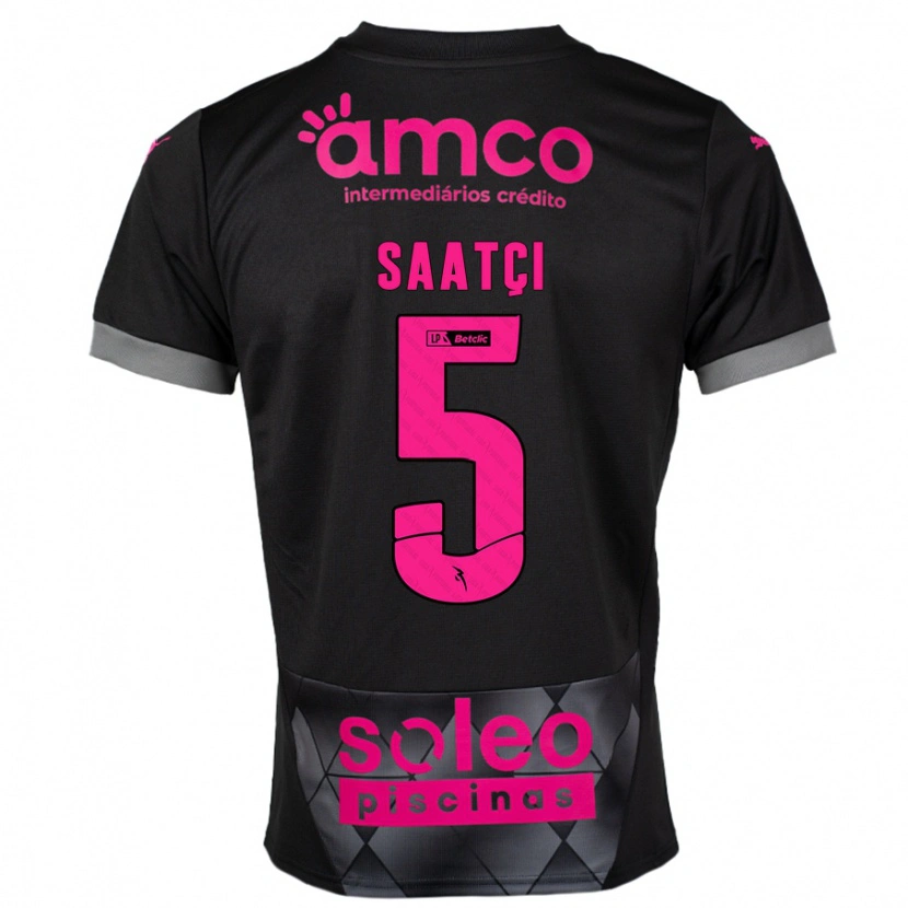 Danxen Men Serdar Saatçı #5 Black Pink Away Jersey 2024/25 T-Shirt