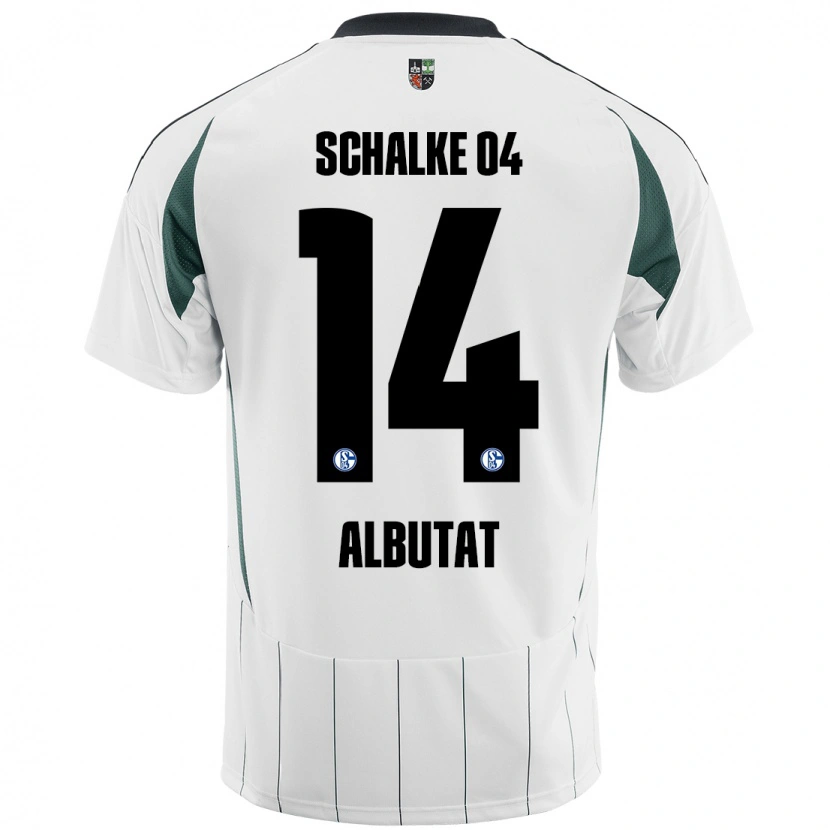 Danxen Men Tim Albutat #14 White Green Away Jersey 2024/25 T-Shirt