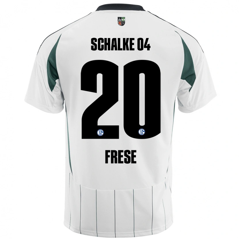 Danxen Men Niklas Frese #20 White Green Away Jersey 2024/25 T-Shirt