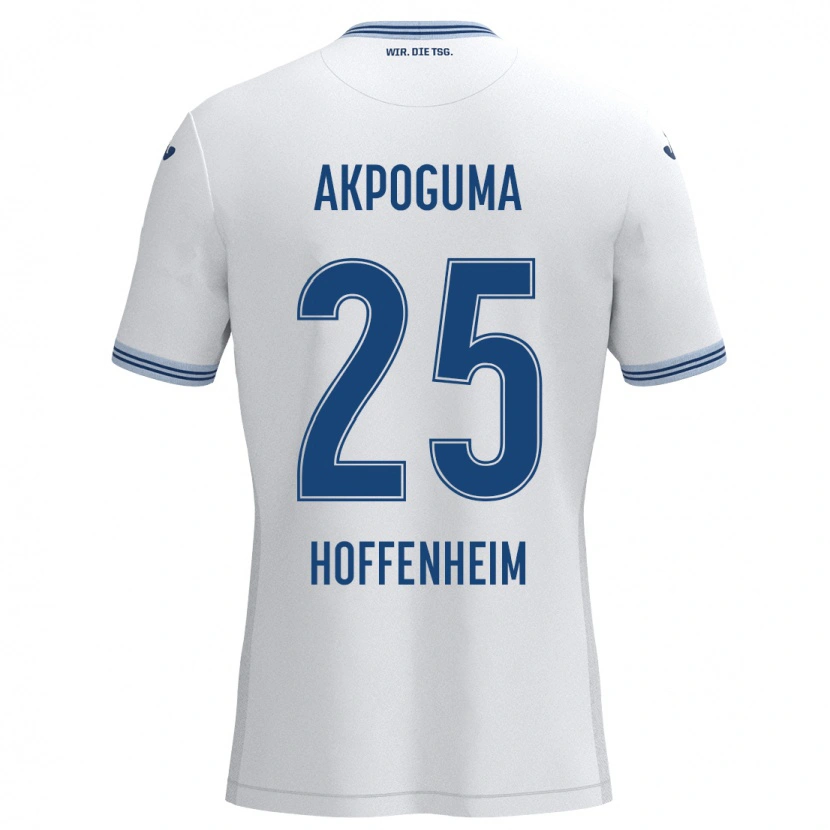 Danxen Men Kevin Akpoguma #25 White Blue Away Jersey 2024/25 T-Shirt