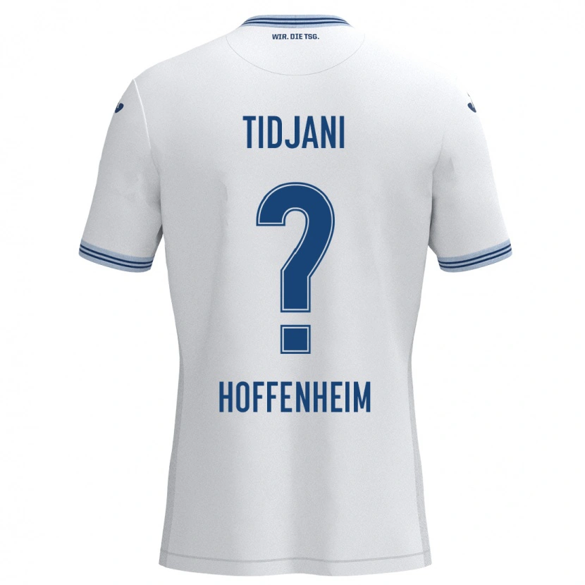 Danxen Men Nouh Tidjani #0 White Blue Away Jersey 2024/25 T-Shirt