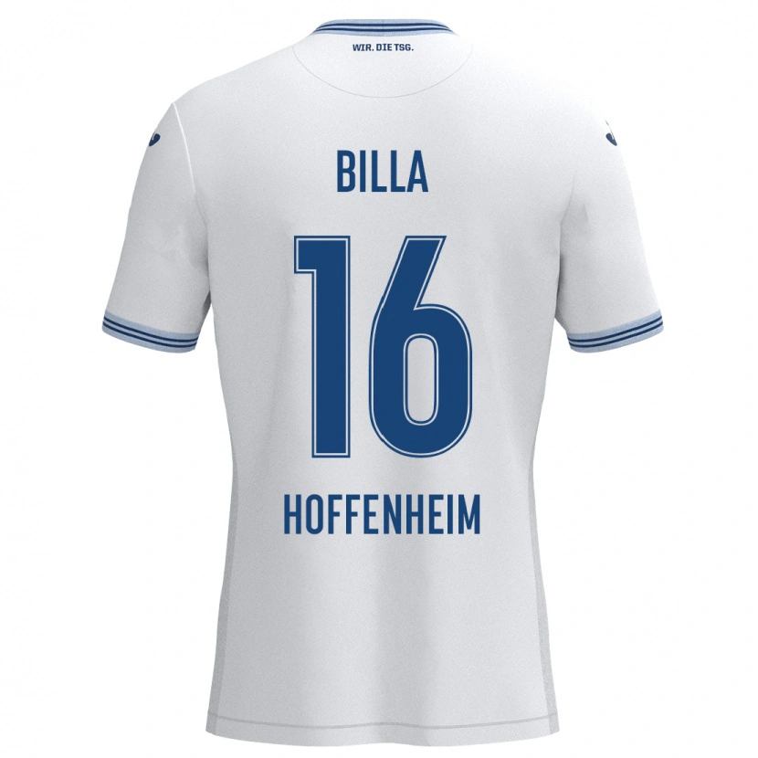 Danxen Men Nicole Billa #16 White Blue Away Jersey 2024/25 T-Shirt