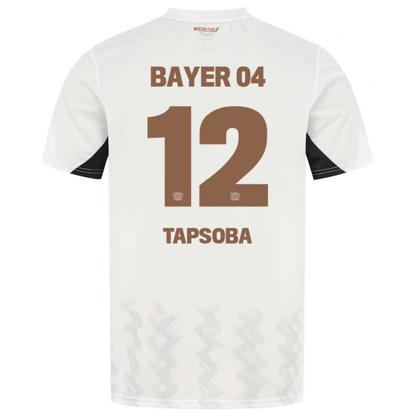 Danxen Men Edmond Tapsoba #12 White Black Away Jersey 2024/25 T-Shirt