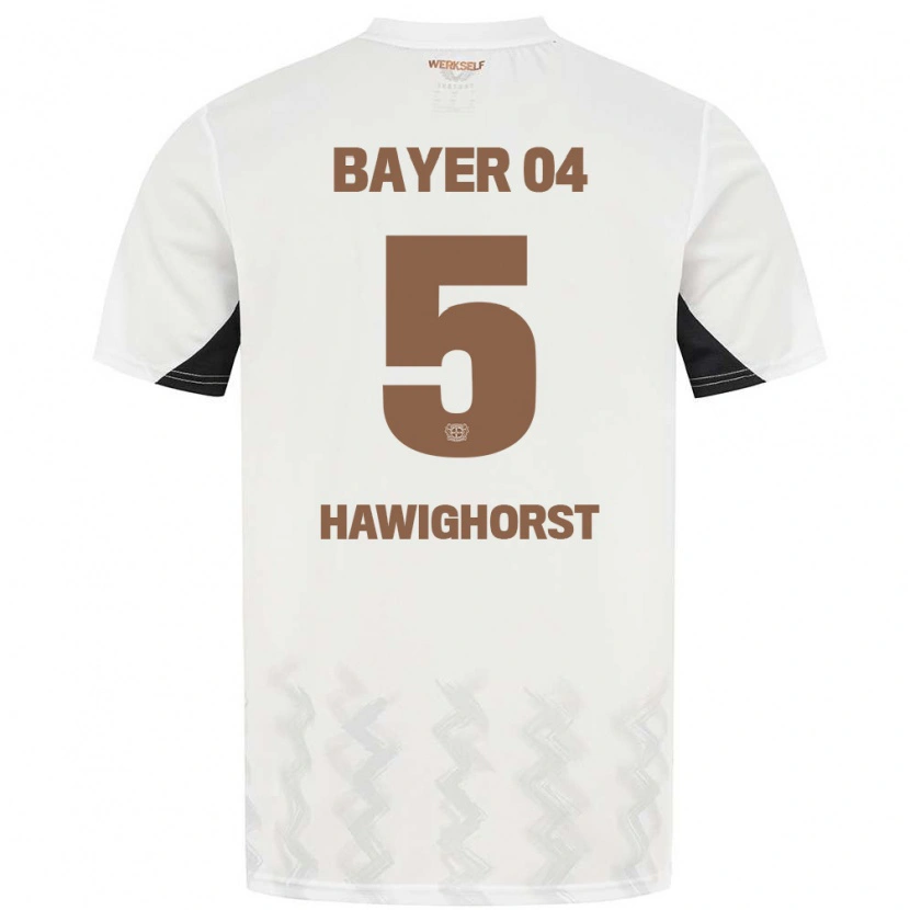 Danxen Men Ben Hawighorst #5 White Black Away Jersey 2024/25 T-Shirt