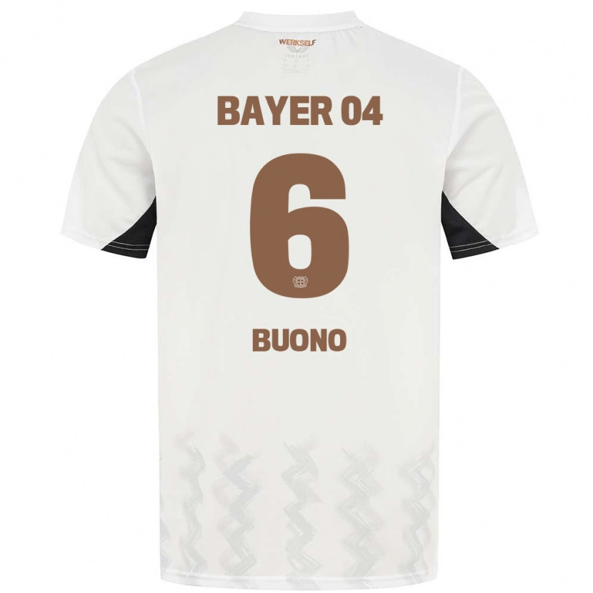 Danxen Men Francesco Buono #6 White Black Away Jersey 2024/25 T-Shirt