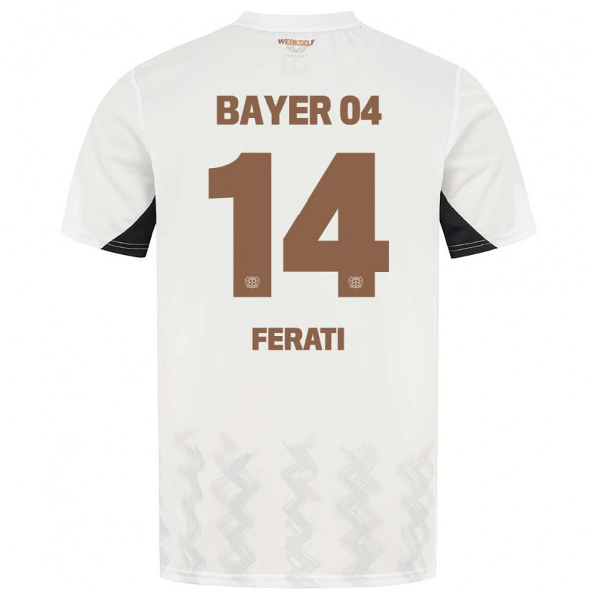 Danxen Men Larson Ferati #14 White Black Away Jersey 2024/25 T-Shirt
