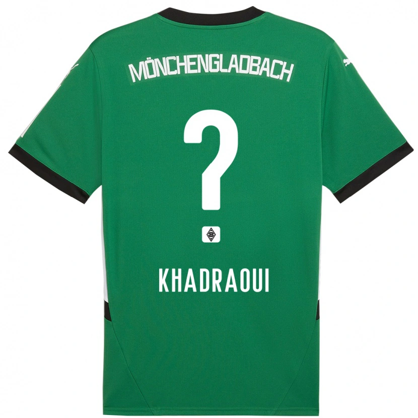 Danxen Men Elias Khadraoui #0 Green White Away Jersey 2024/25 T-Shirt